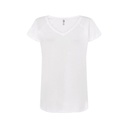 (TSLSEA) T-Shirt Donna Manica Corta Collo A V Urban Sea