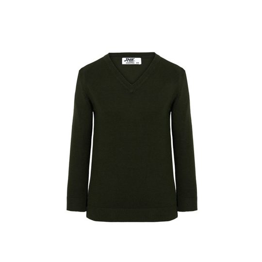 [WKBOSTONKBG12-14] (WKBOSTONK) Pullover Bambino Collo A V (12/14, Bottle Green)