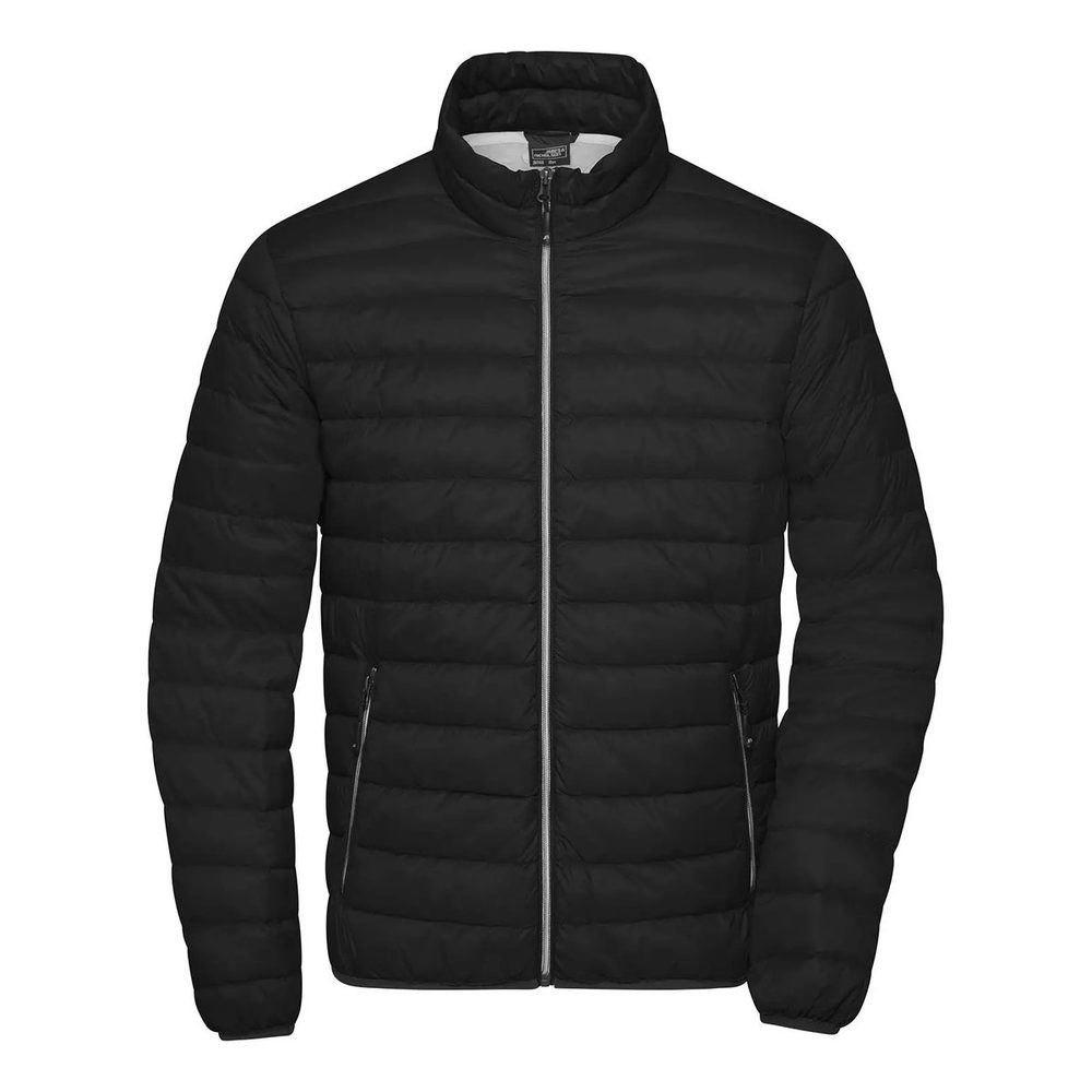 [JN1140-BLSI-3XL] (JN1140) Men's Down Jacket (3XL, Black / Silver)