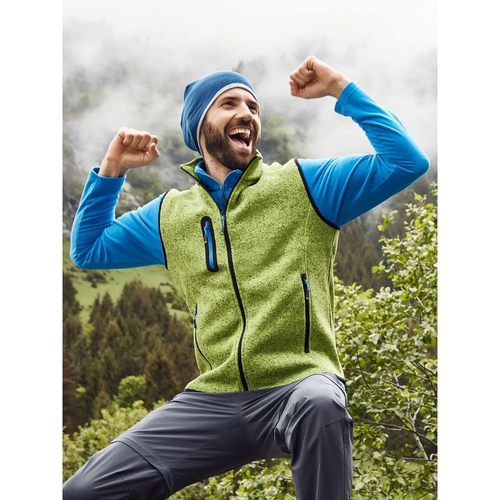 (JN774) Men's Knitted Fleece Vest