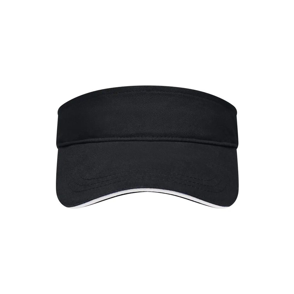 [MB6123-BLWH-UNICA] (MB6123) Sandwich Sunvisor (Black / White)