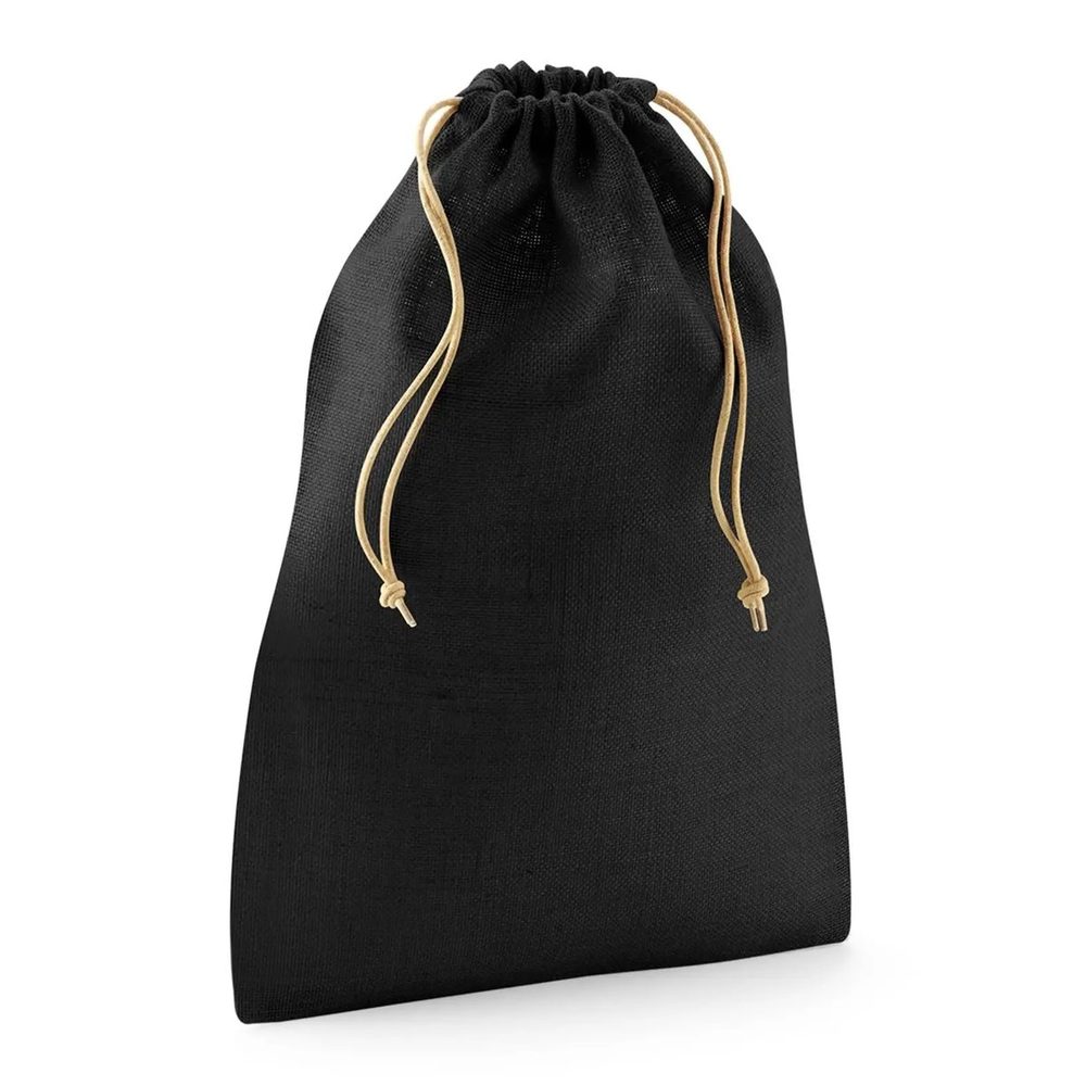 [W415XXS-BLKN-UNICA] (W415XXS) Jute Stuff Bag XXS (Black / Natural)