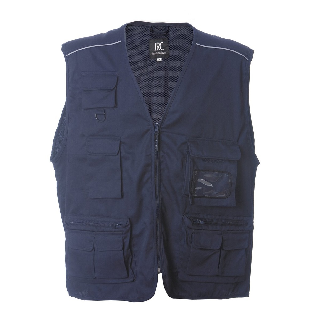 [987530-3XL] (993580) Gilet New Safari (3XL, Navy)