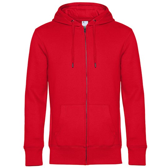 [1000301982] (WU03K) KING Zipped Hood Jacket [BCWU03K] (XS, Red)
