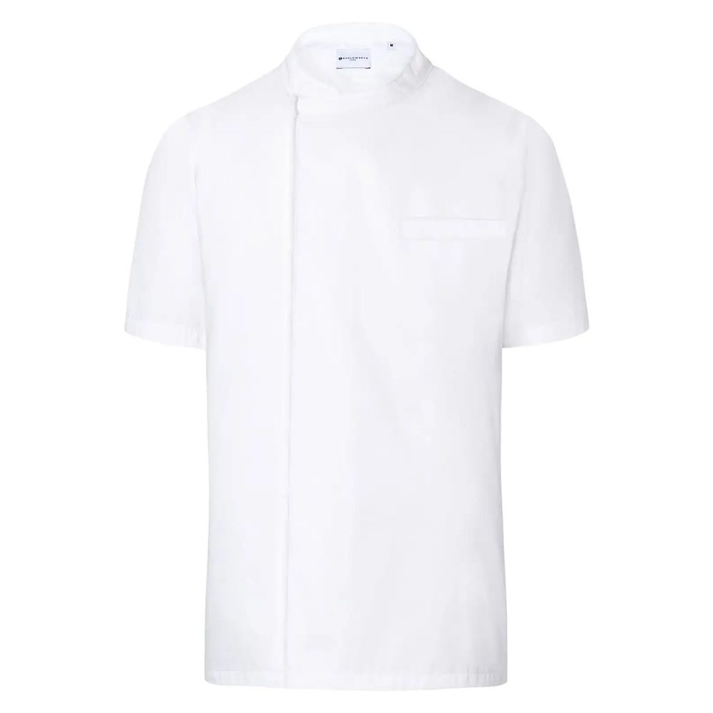 (BJM 3) Short-Sleeve Throw-Over Chef Shirt Basic [KY122]