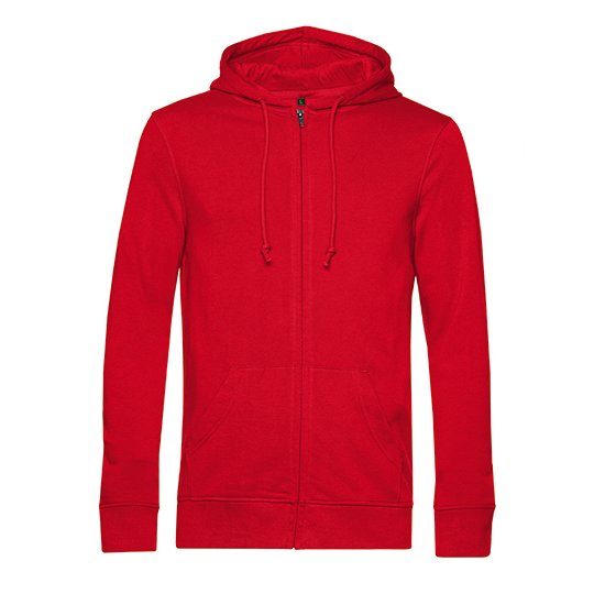 [1000301215] (WU35B) Inspire Zipped Hood Jacket [BCWU35B] (XS, Red)