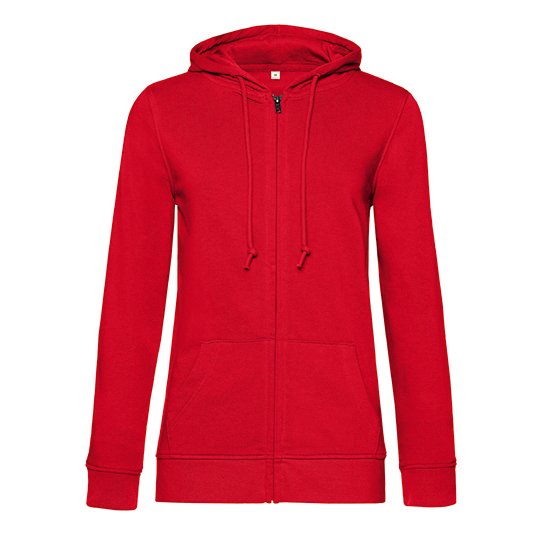 [1000301353] (WW36B) Inspire Zipped Hood Jacket /Women [BCWW36B] (XS, Red)