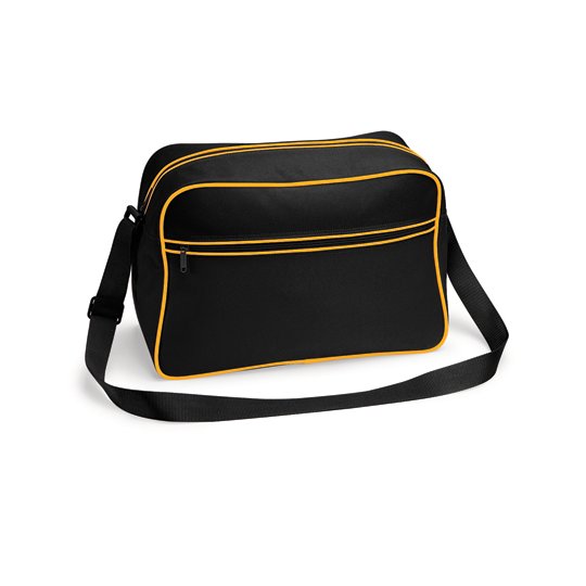 [1000030171] Retro Shoulder Bag [BG14] (Black / Gold)
