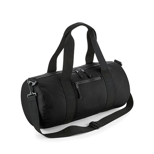 [1000295744] Recycled Barrel Bag [BG284] (Black)