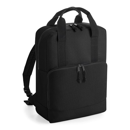 [1000315080] Recycled Twin Handle Cooler Backpack [BG287] (Black)