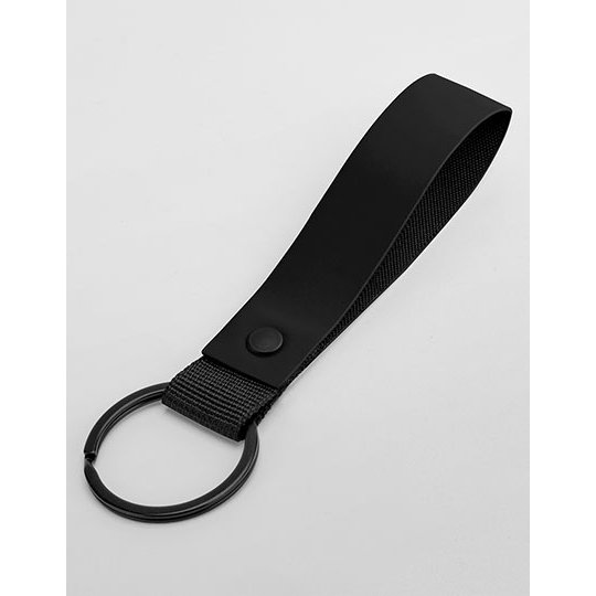 [1000360942] Matte PU Keyring [BG324] (Black)