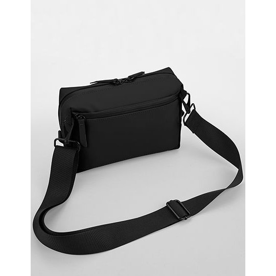 [1000360951] Matte PU Cross Body Bag [BG334] (Black)