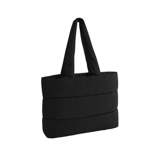 [1000422543] Quilted tote Bag [BG701] (Black)