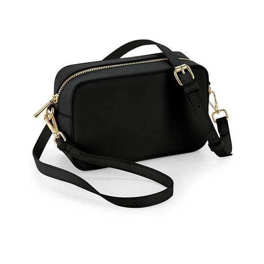 [1000334051] Boutique Structured Cross Body Bag [BG758] (Black)