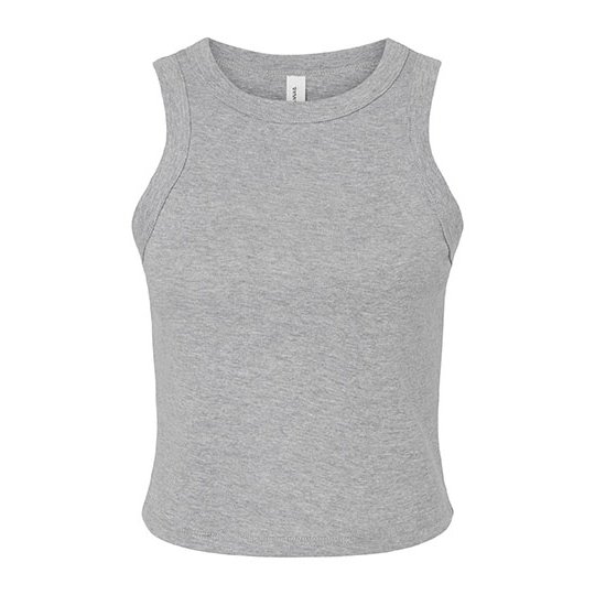 [1000358777] (1019) Women´s Micro Rib Racer Tank [BL1019] (XS, Athletic Heather)