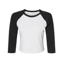 (1200) Women´s Micro Rib 3/4 Raglan Baby Tee [BL1200]
