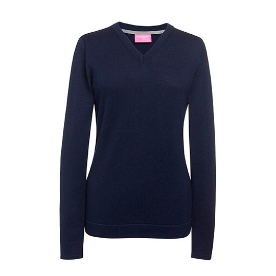 [1000401320] (2307) Women´s Atlanta V-Neck Jumper [BR2307] (XS, Navy)