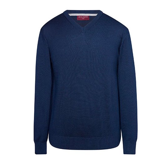 [1000401292] (7818) Men´s V-Neck Jumper Boston [BR7818] (XS, Navy)