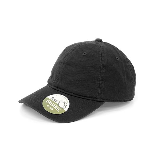[1000278215] (BW7018154) Organic Cotton Cap Unstructured [BW7018] (Black)