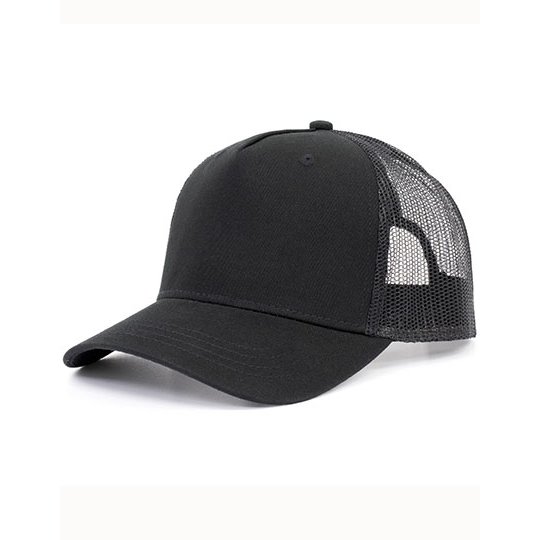 [1000319345] (7020255) 5-Panel Trucker Cap Recycled [BW7020255] (Black / Black)