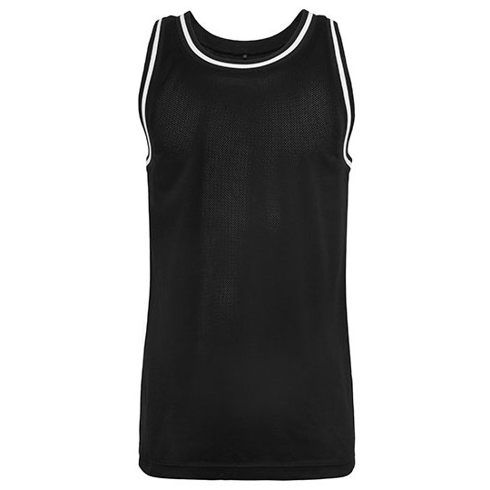 [1000035683] Mesh Tanktop [BY009] (S, Black / White)