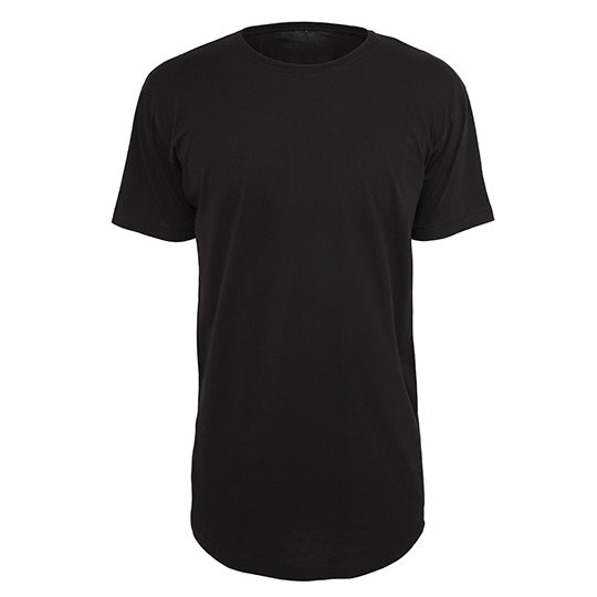 [1000035953] Shaped Long Tee [BY028] (S, Black)