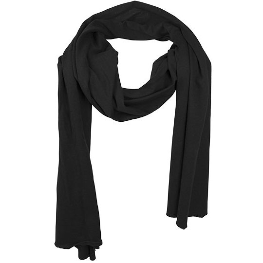 [1000228957] Jersey Scarf [BY063] (Black)