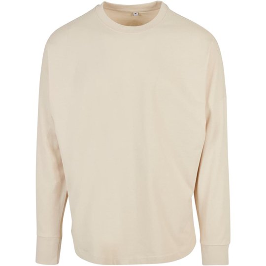 [1000325502] Oversized Cut On Sleeve Longsleeve [BY198] (XS, Sand)