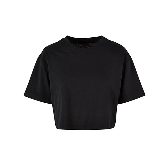 [1000354851] Ladies Short Oversized Tee [BY264] (S, Black)