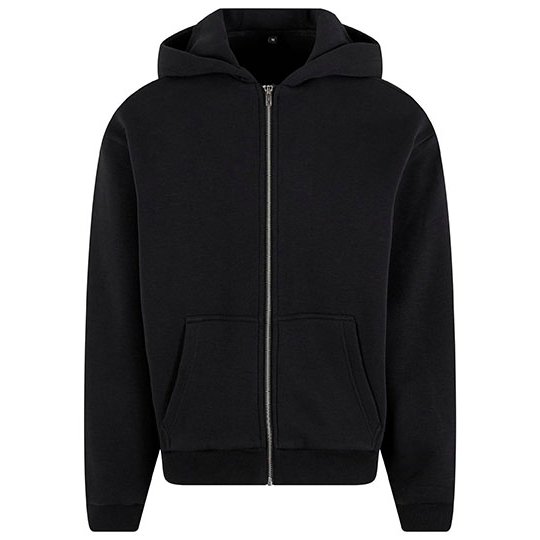 [1000384356] Fluffy Zip Hoody [BY285] (S, Black)