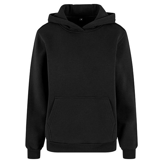 [1000384616] Ladies Fluffy Hoody [BY289] (XS, Black)
