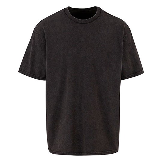 [1000391649] Vintage Heavy Loose Tee [BY307] (S, Black)