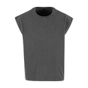 Vintage Cropped Heavy Sleeveless Tee [BY436]