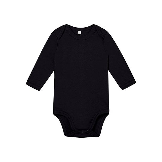 [1000036521] Baby Long Sleeve Bodysuit [BZ30] (3-6 months, Black)