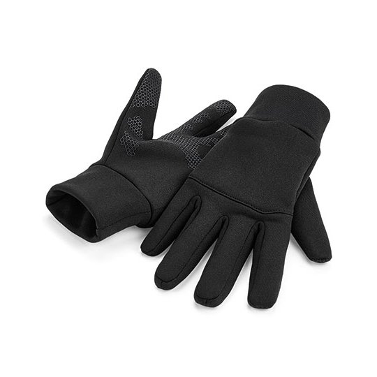 [1000250093] (B310) Softshell Sports Tech Gloves [CB310] (S/M, Black)