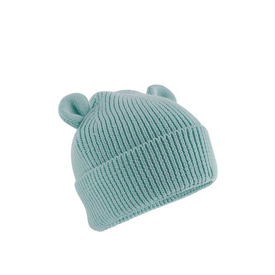 [1000411027] (B340A) Organic Baby Bear Beanie [CB340A] (6-12 months, Dusty Turquoise)