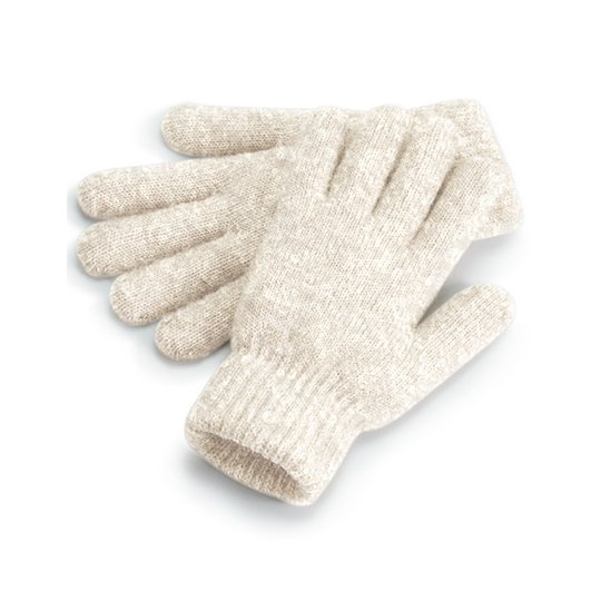 [1000341624] (B387) Cosy Ribbed Cuff Gloves [CB387] (Almond Marl)