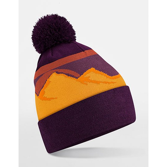 Mountain Peaks Pom Pom Beanie [CB395R]