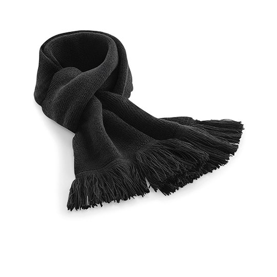 [1000221804] (B470) Classic Knitted Scarf [CB470] (Black)