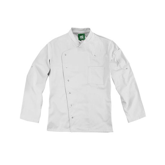 [1000333166] (03100-44) Men´s Chef Jacket Turin GreeNature [CGW03100] (44, Cool Grey)
