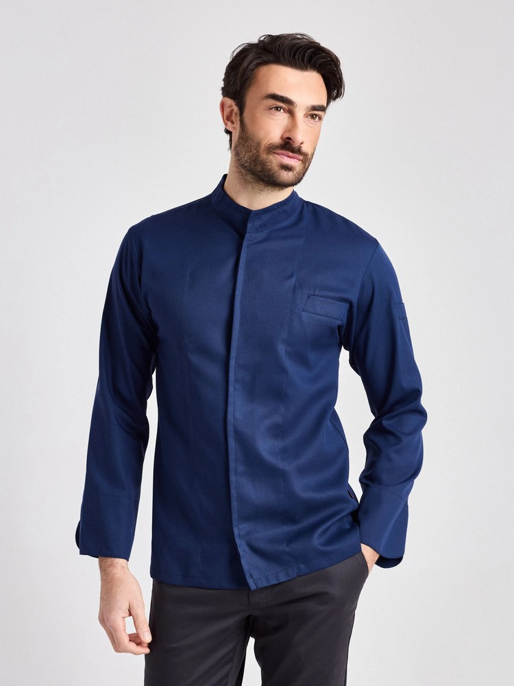 [1000420516] (03680-05) Men´s Chef Jacket Tortoreto [CGW03680] (44, Dark Blue)
