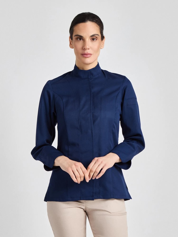 [1000420596] (03685-05) Ladies´ Chef Jacket Giulianova [CGW03685] (34, Dark Blue)