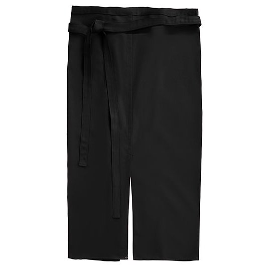 [1000040558] (00111-01) Slit Apron Milano 80 x 100 cm [CGW111] (Black)