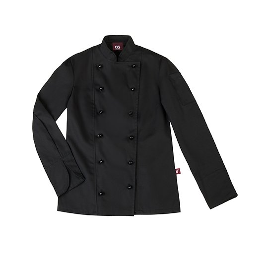 [1000041821] (09071-01) Ladies´ Chef Jacket Rimini [CGW9071] (34, Black)