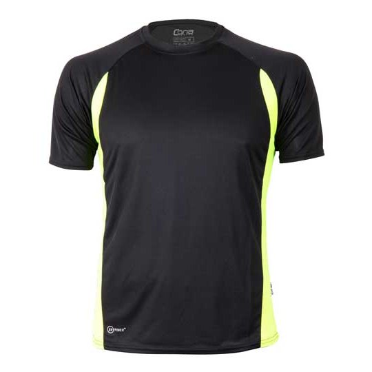 [1000042466] (CS02) Racer Tech Tee [CN110] (XS, Black / Neon Yellow)