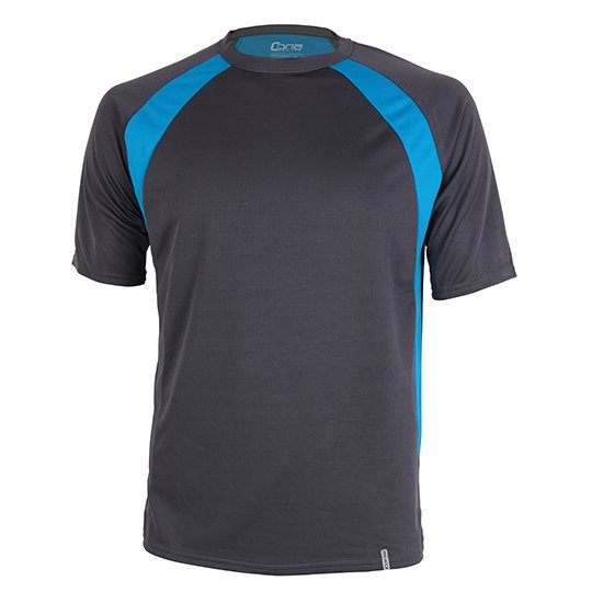 [1000042645] (CS05) Pace Tech Tee [CN140] (XS, Anthracite / Azure Blue)