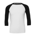 (3200) Unisex 3/4 Sleeve Baseball T-Shirt [CV3200]
