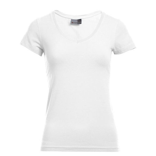 (3086) Women´s Slim Fit V-Neck-T [E3086]
