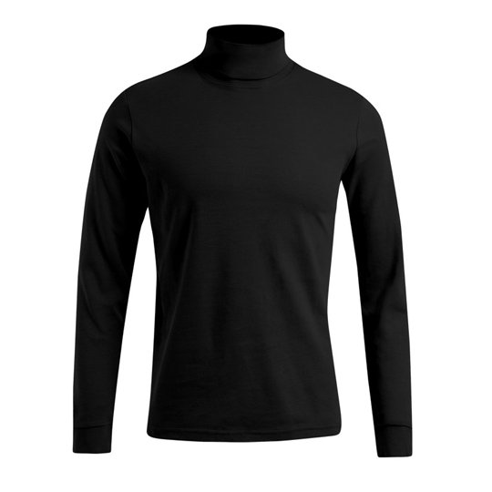 [1000049803] (3407) Men´s Turtleneck-T Long Sleeve [E3407] (XS, Black)