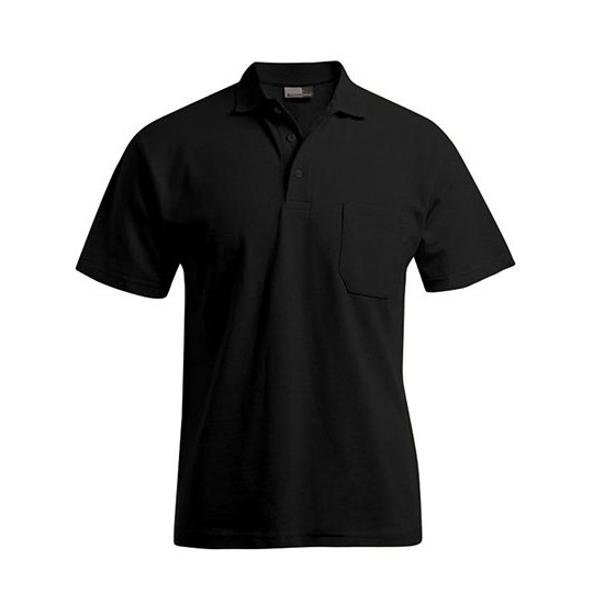 [1000050989] (4100) Men´s Heavy Polo Pocket [E4100] (XS, Black)